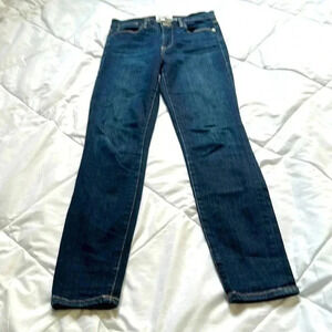Frame le high skinny crop darkwash size 25